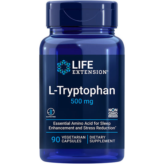 L-Tryptophan 500 mg, 90 Vegetarian Capsules, Life Extension