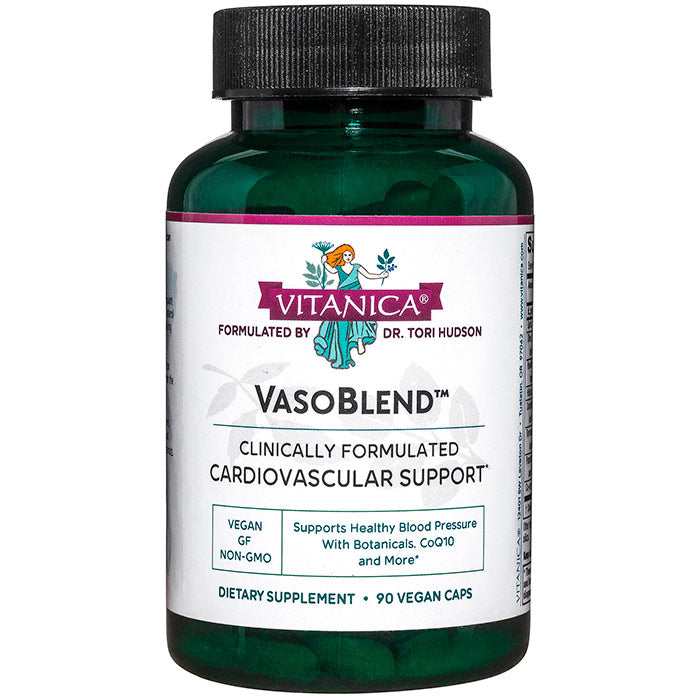 VasoBlend, Cardiovascular Support, 90 Vegetarian Capsules, Vitanica