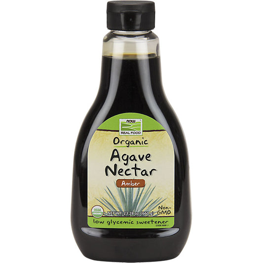 Agave Nectar - Amber, Organic, 23.28 oz, NOW Foods