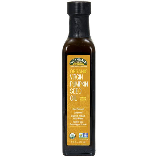 Ellyndale Organic Virgin Pumpkin Seed Oil, 8.45 oz x 6 Bottles, NOW Foods