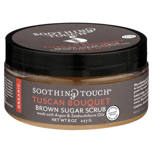 Tuscan Bouquet Brown Sugar Scrub, 8 oz, Soothing Touch