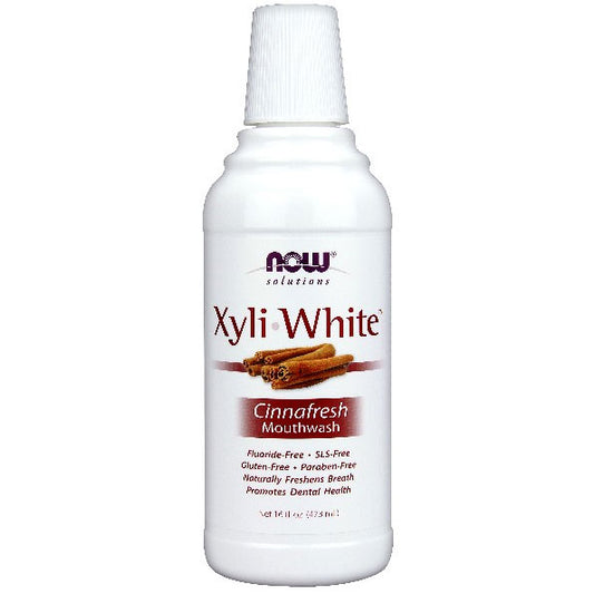 XyliWhite Mouthwash Cinnafresh, 16 oz, NOW Foods